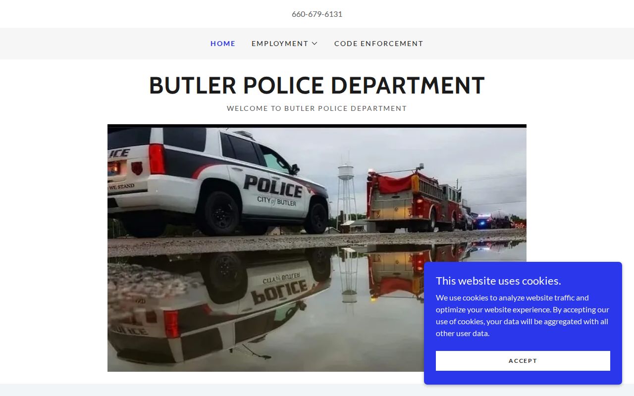 Bates County Butler Police arrest-record source page